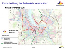 Rostock Radverkehrskonzept, Plan Netzhierarchie