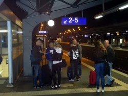 Frühmorgentliche Befragung am Bahnhof Verden
